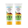 Mamaearth Ubtan Natural Face Wash with Turmeric & Saffron for Tan Removal and Skin Brightening 100 ml (Pack of 2)