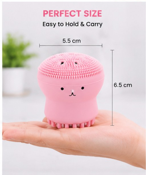 Cute Silicone Facial Cleansing Brush For Glowing Skin || pack of 2